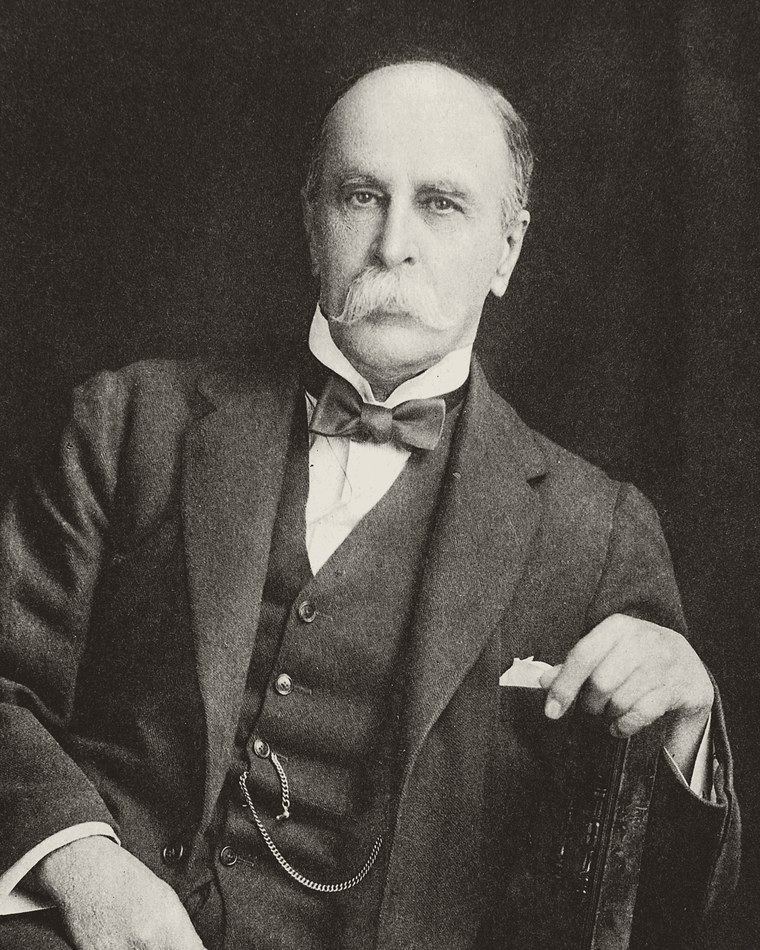 Portrait of Sir William Osler, seated, at the age of 70